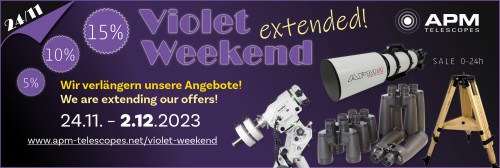 Shopping Week at APM-Telescopes > browse our shop for your bargain