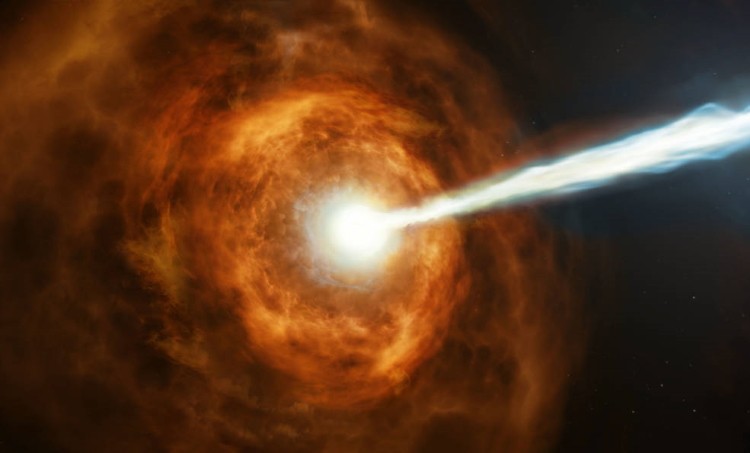 NASA Space Telescopes Capture the Biggest, Baddest Gamma Ray Blast Ever Seen