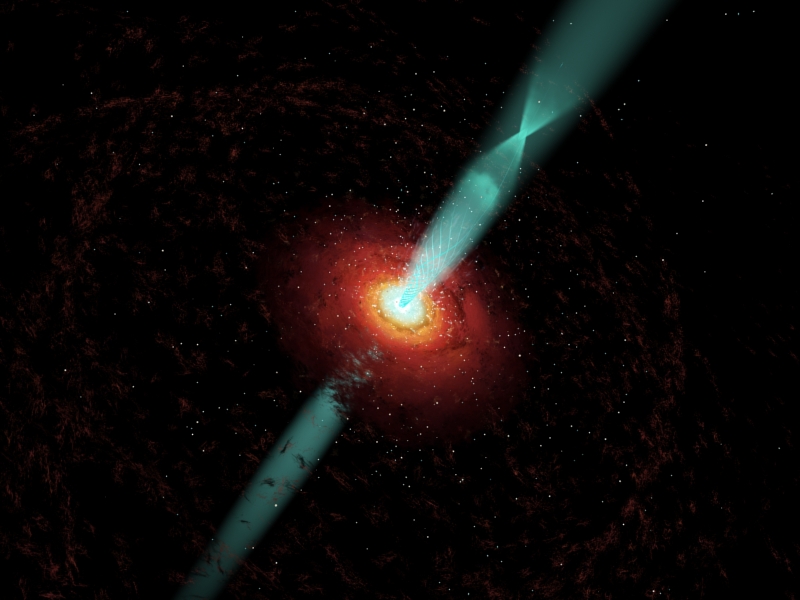 NRAO's Very Long Baseline Array Reveals Secrets of SuperMassive Black Hole