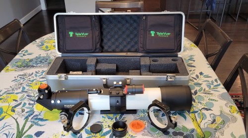 Tele Vue NP101is package: Everbrite, Starbeam, mounting hardware