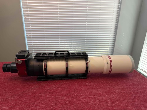 Takahashi TOA130, 645 Flattener, MoonLite WR35 focuser/rotator, 3 MoonLite dovetail rings, and 2 MoonLite Losmandy plates