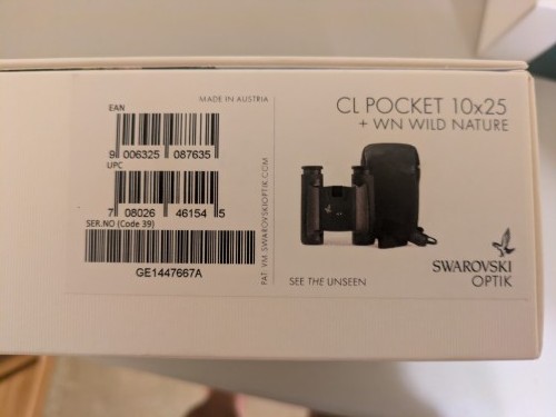 Swarovski CL Pocket 10x 25 mm Binocular