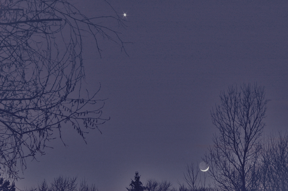 Venus and the Moon