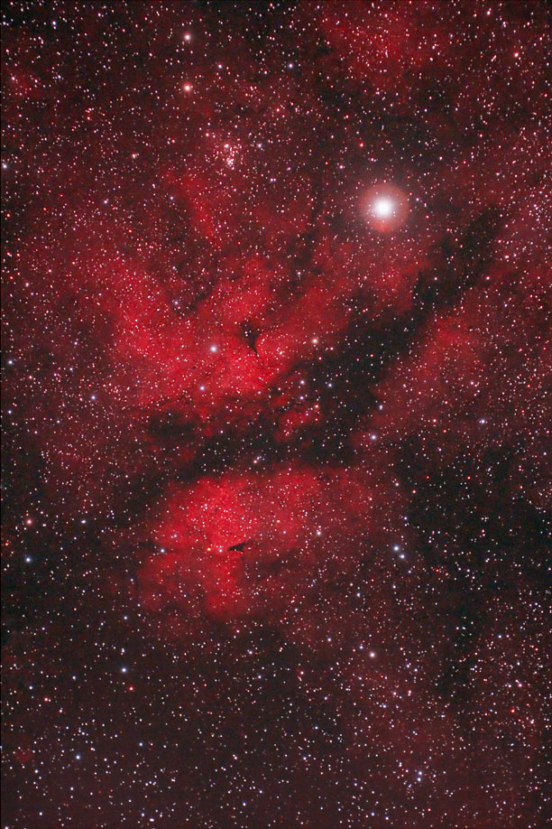 Butterfly Nebula near Gamma Cygnus