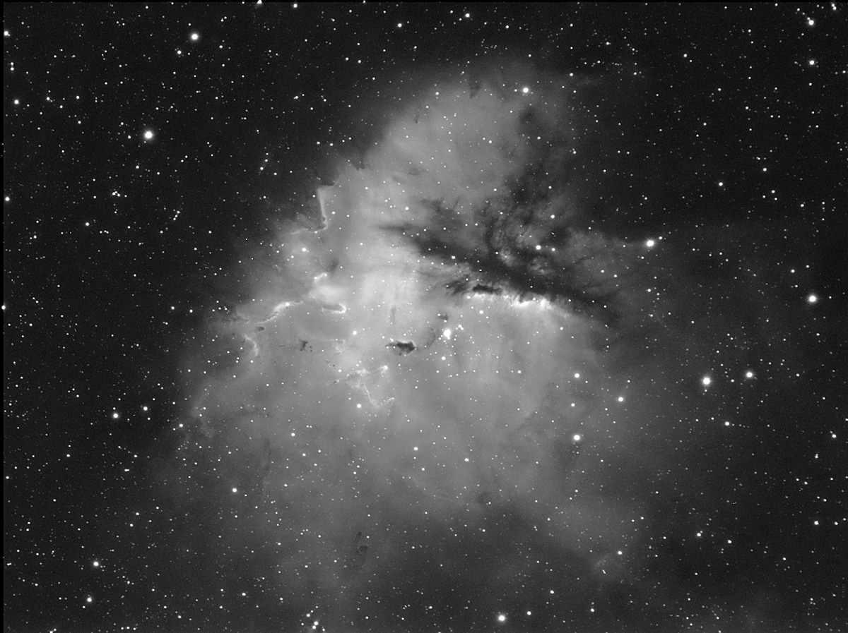 Pacman nebula in Ha