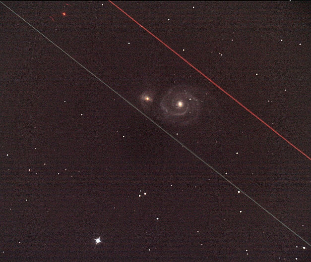 M51 Framed by Jet