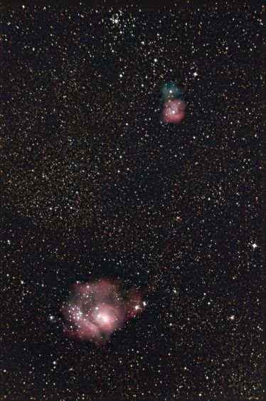 M20 and M8 Nebula
