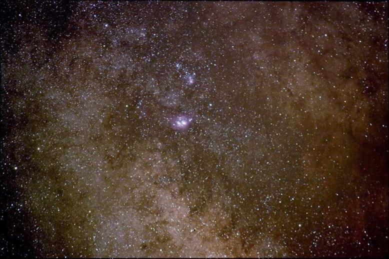 Wide Field in Sagittarius M20 & M8 Nebula