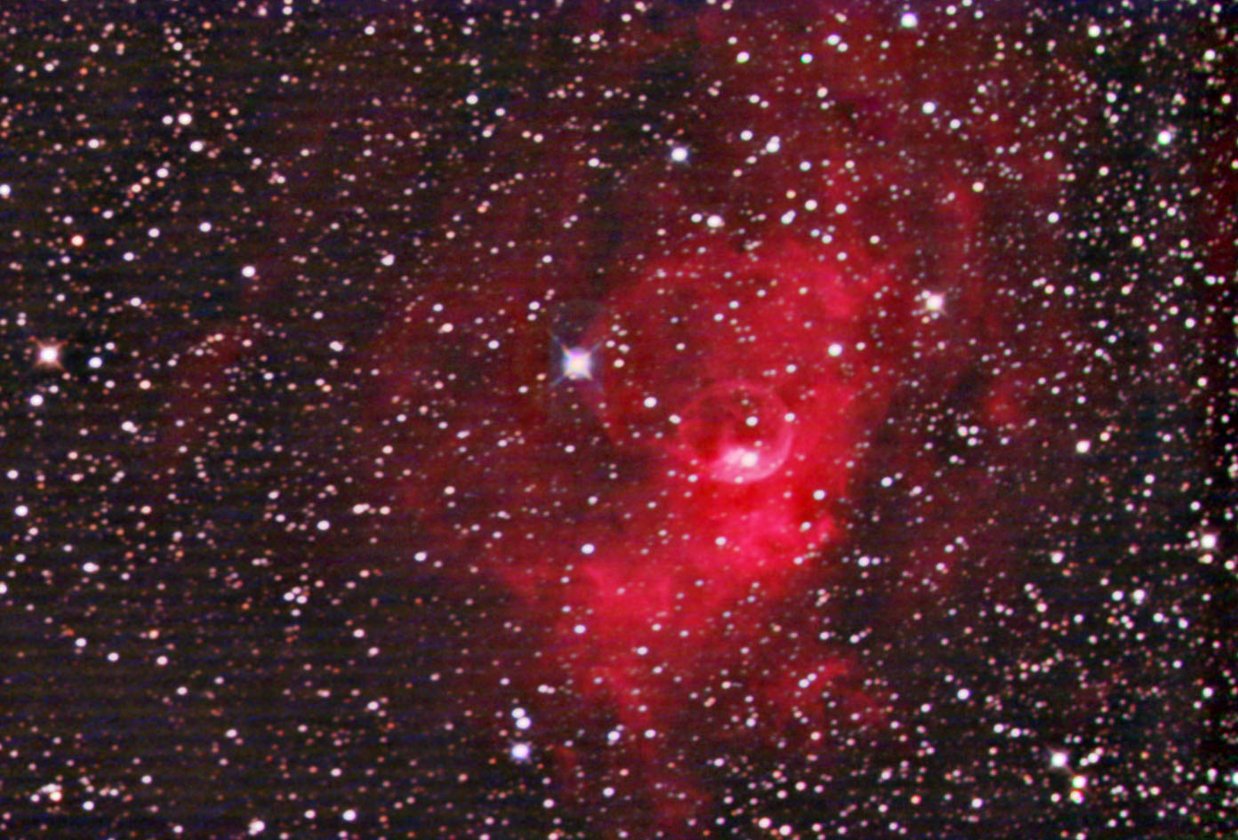 NGC 7635, Bubble Nebula in Cassiopeia