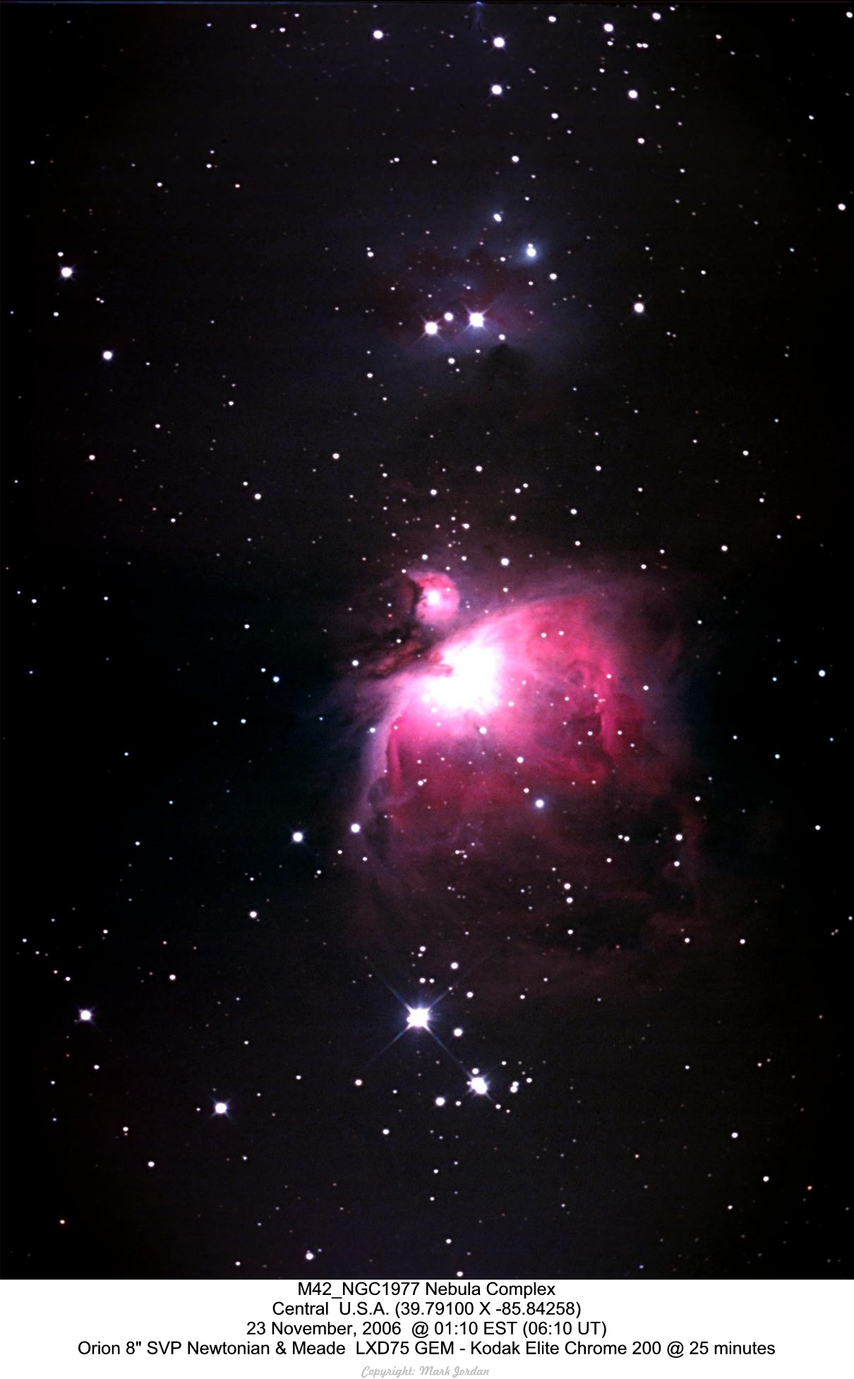 M42/43 & NGC1977 Orion Complex On Film