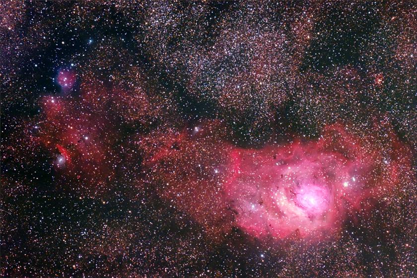 Lagoon Nebula and Bear Claw