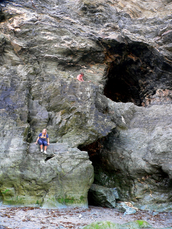 Cave formation in Tintagel