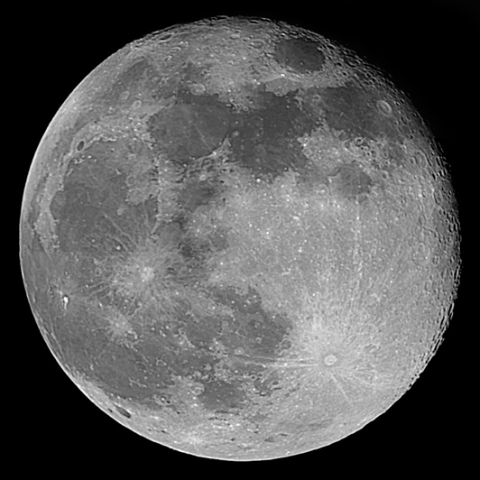 6 frame Lunar mosaic