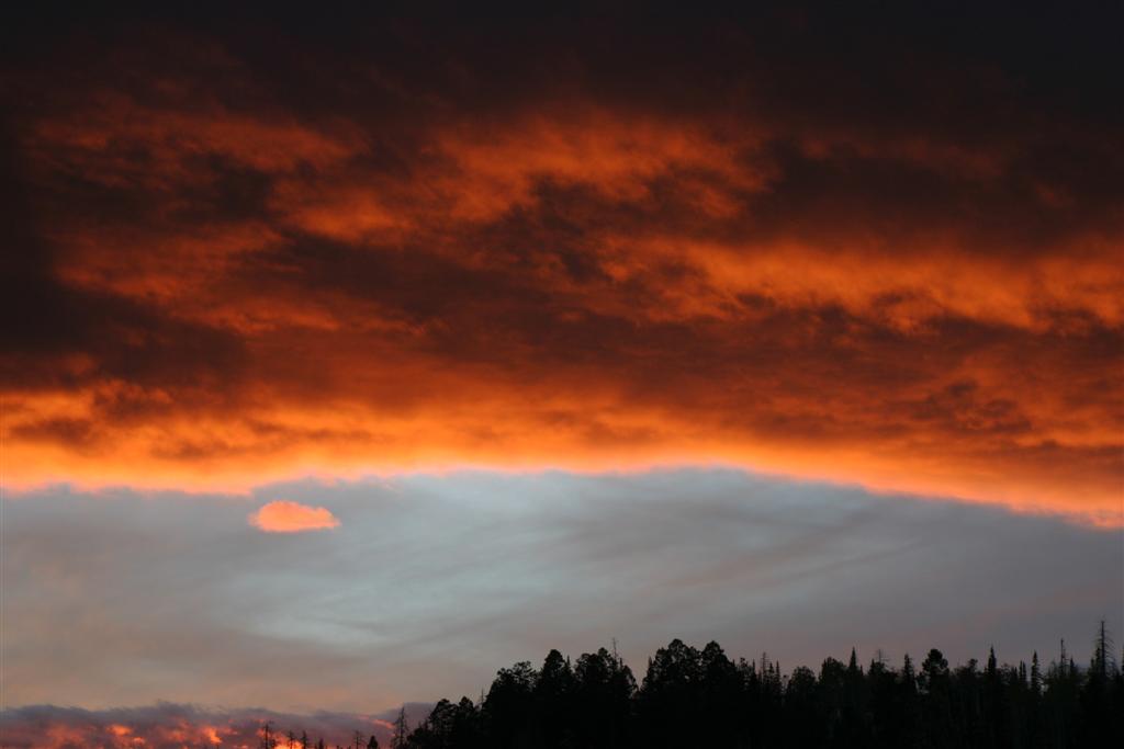 Sunset near Cedar Breaks National Monument, Utah
