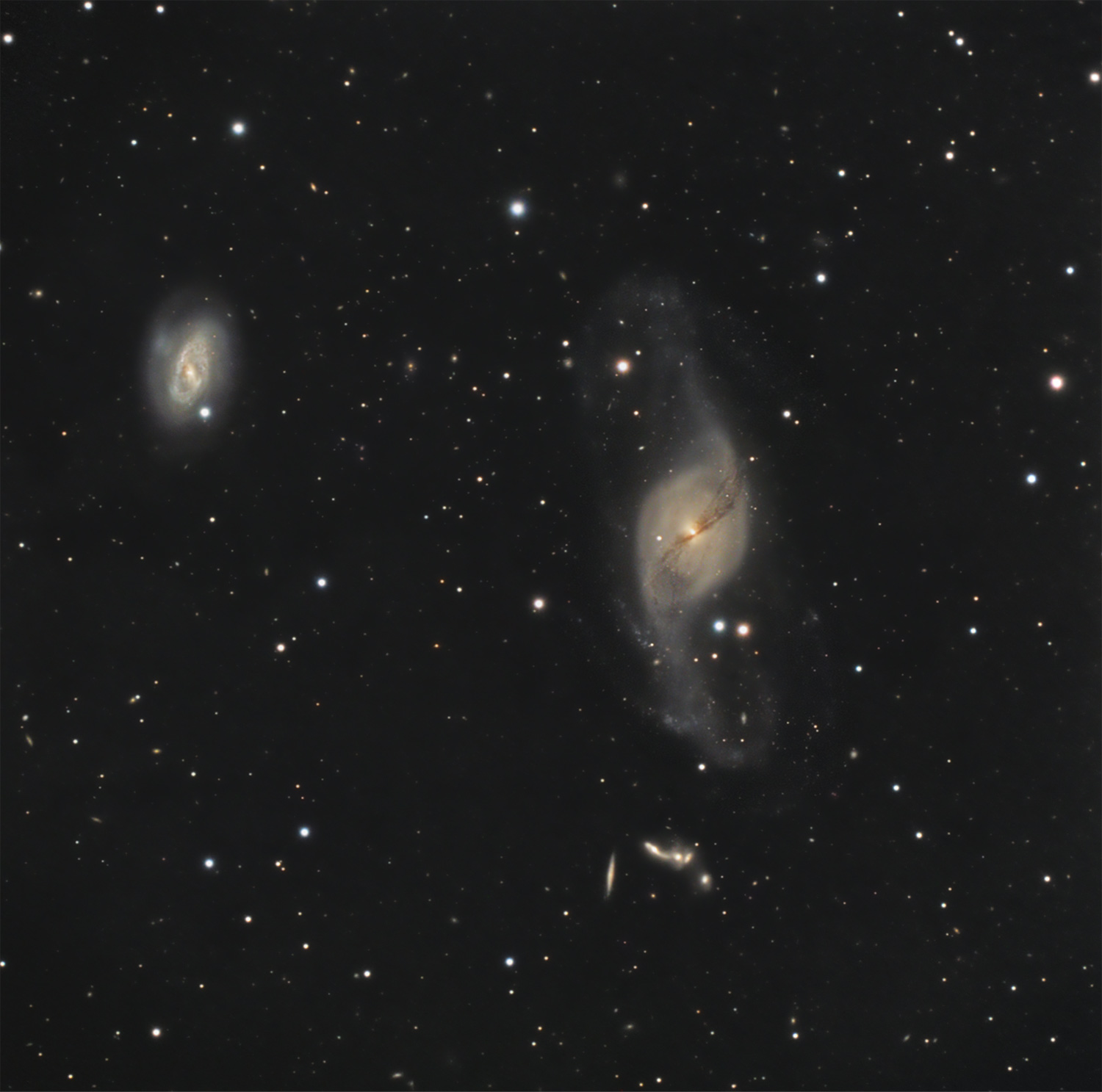 NGC 3718+friends