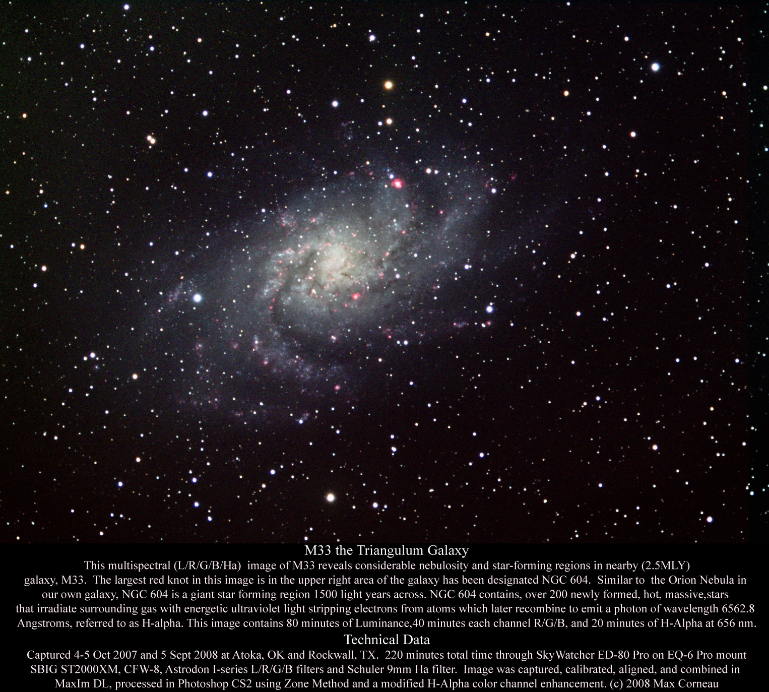Multi-spectral M33
