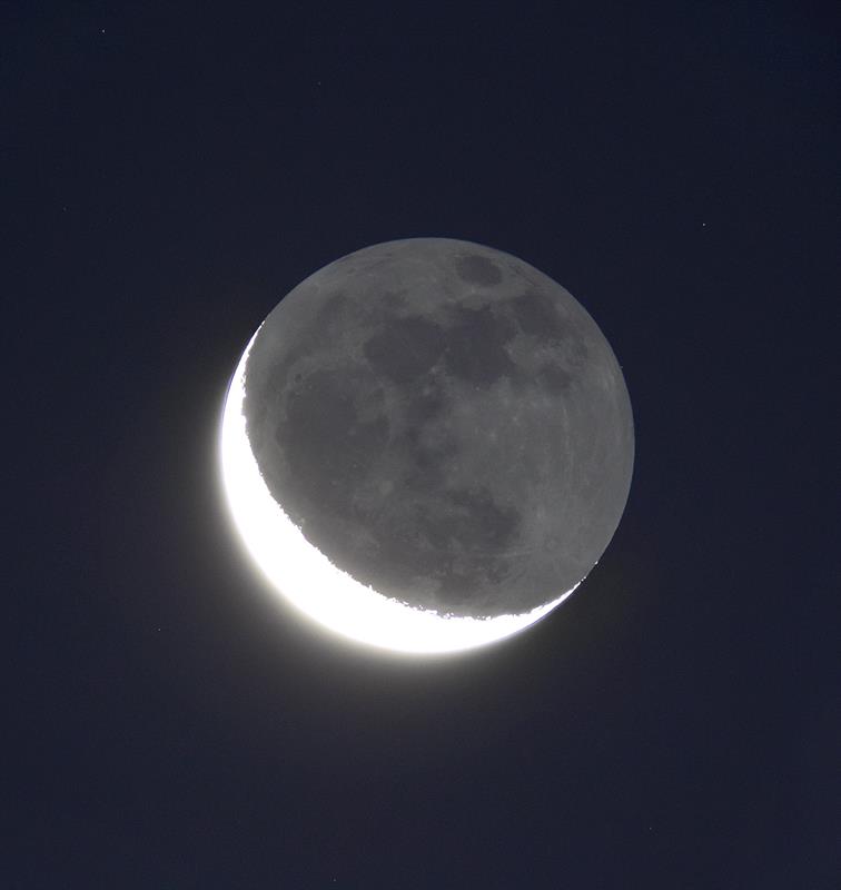 Earthshine, October 1, 2013