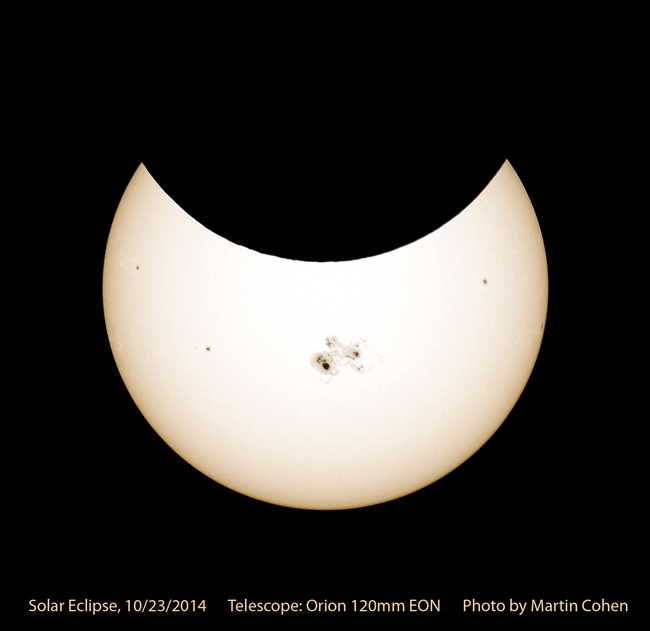 Partial Solar Eclipse, 10/23/2014