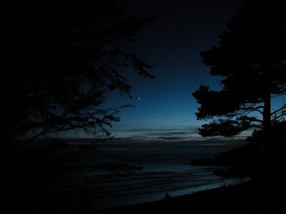 Venus and Saturn from Devils Punch Bowl 6-30-07