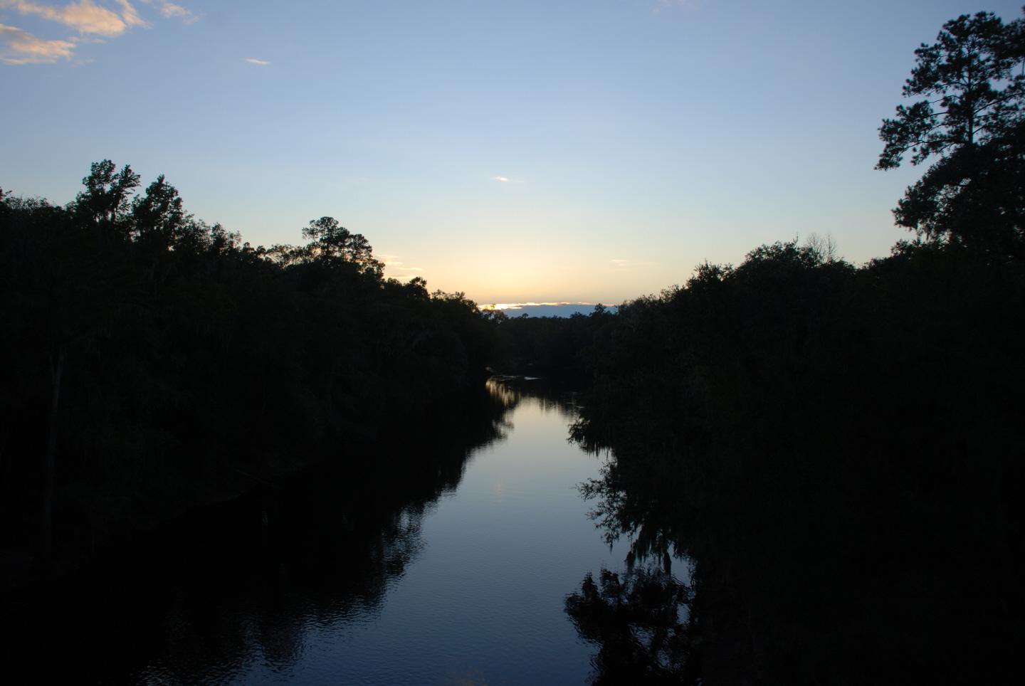 sunset on the Suwannee River