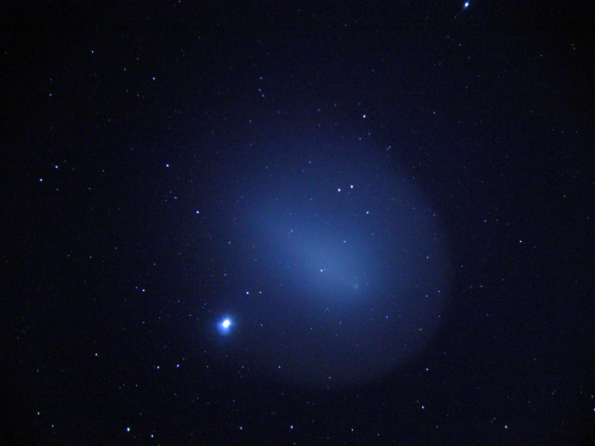 Comet Holmes viewed from Joshua Tree 11/19/07