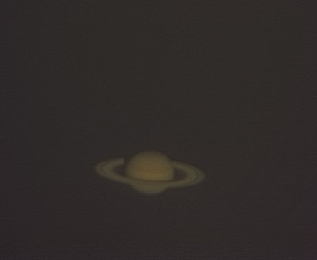 View of day`s Saturn.