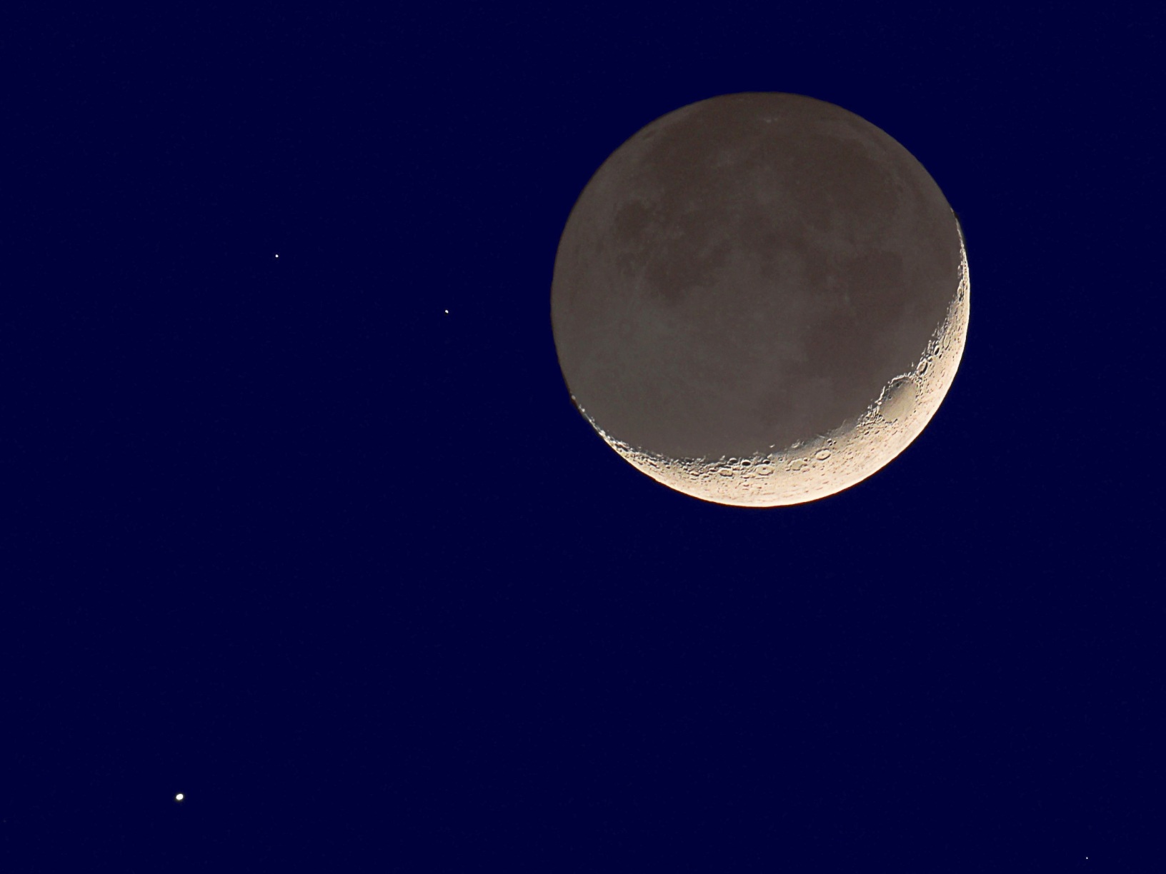 Moon and Venus