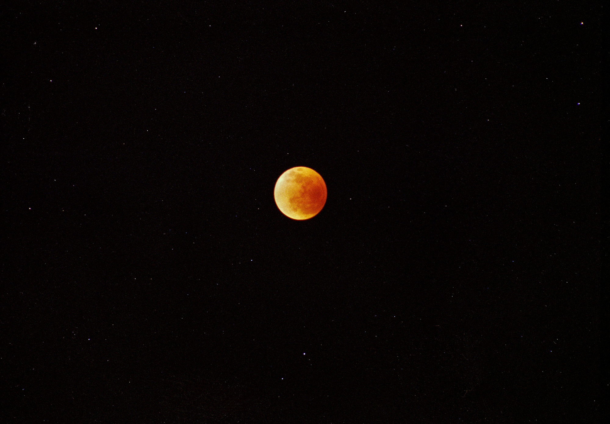 Lunar Eclipse and Star Field