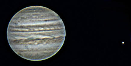 Jupiter and a moon
