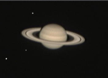 Saturn and moons