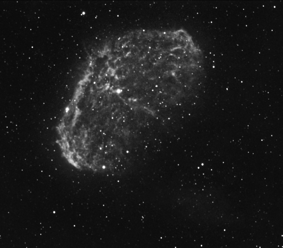 Crescent Nebula in H-Alpha