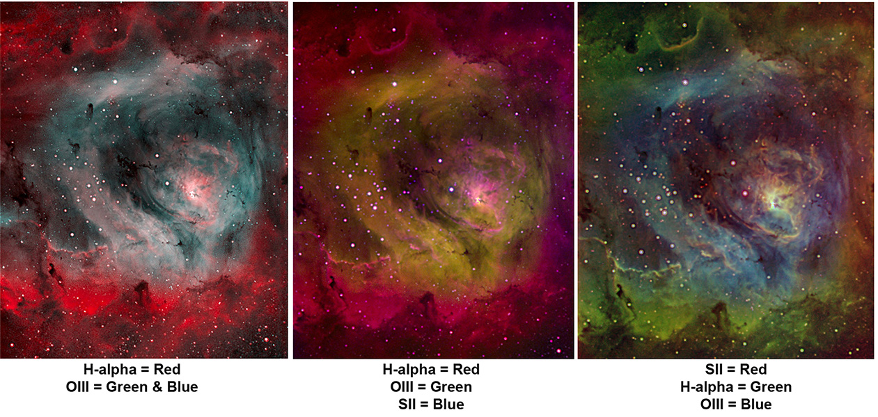 Central Lagoon in different narrowband schemes