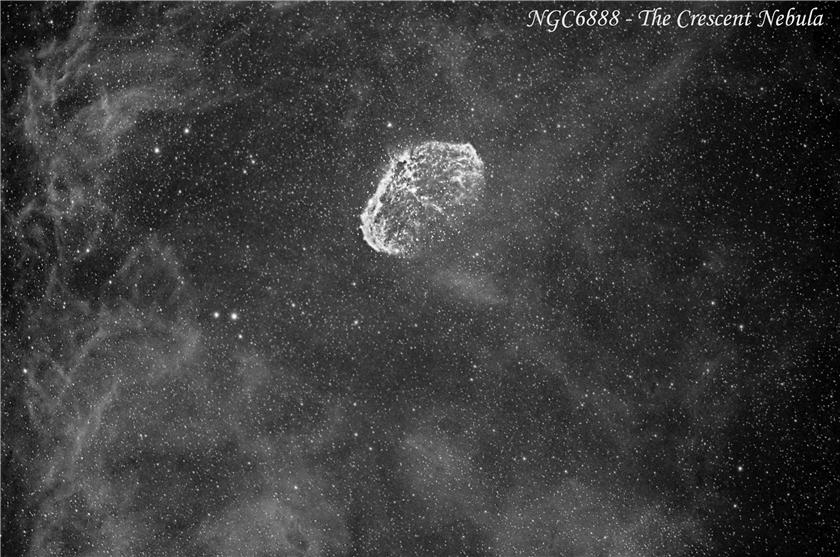 Crescent Nebula in H-alpha