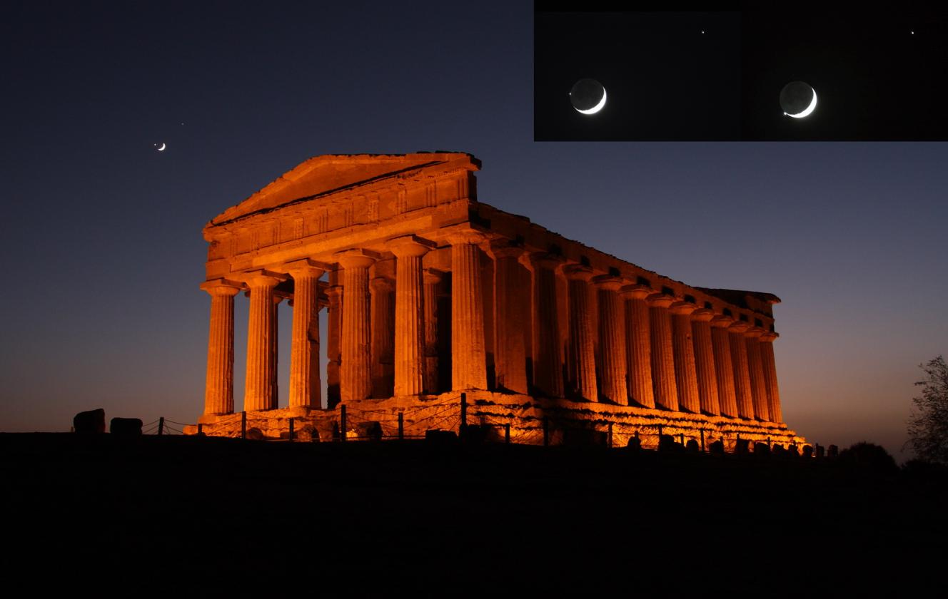 Conjunction at the temple of Concordia.