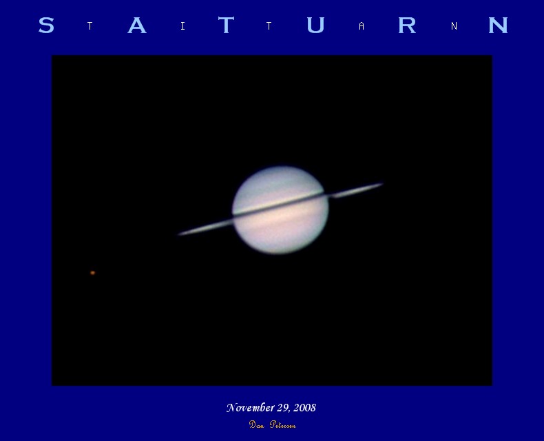 Saturn and Titan!
