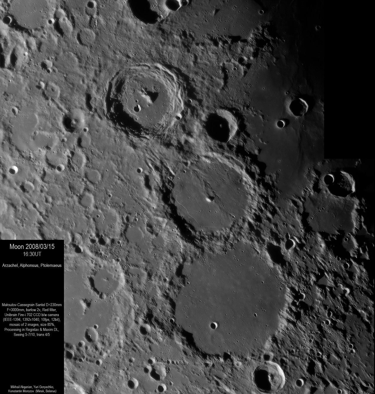 Arzachel, Alphonsus, Ptolemaeus
