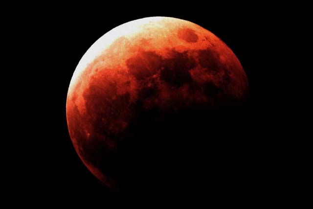 Eclipsed Moon