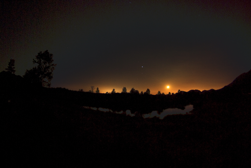 Jupiter and the Moon