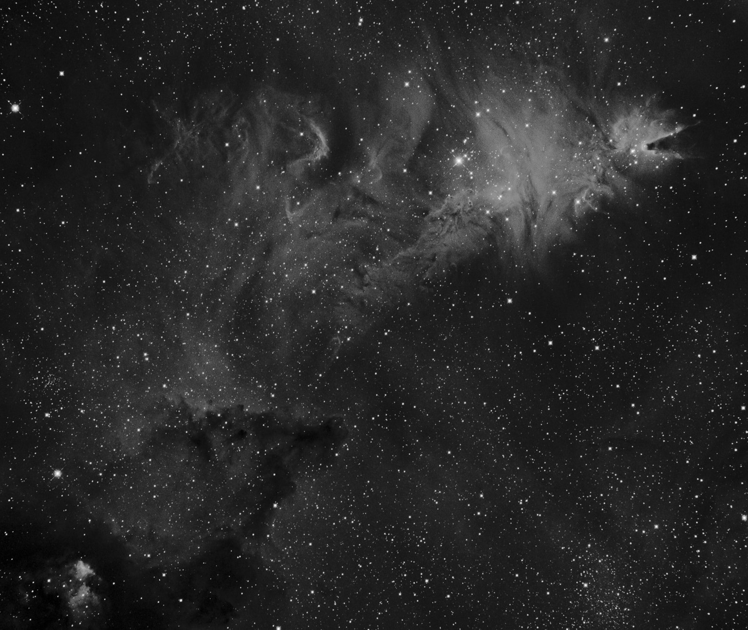 The Christmas Tree Nebula Region