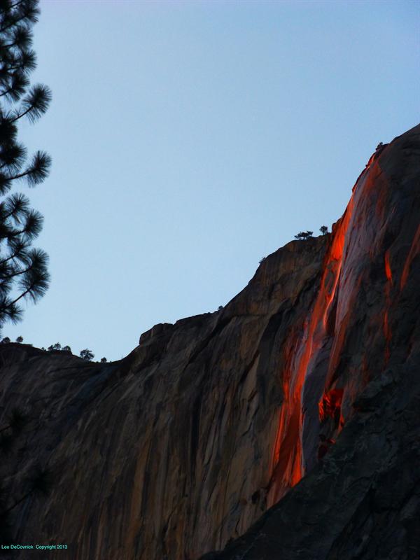 Horsetail Falls -Cherry Red
