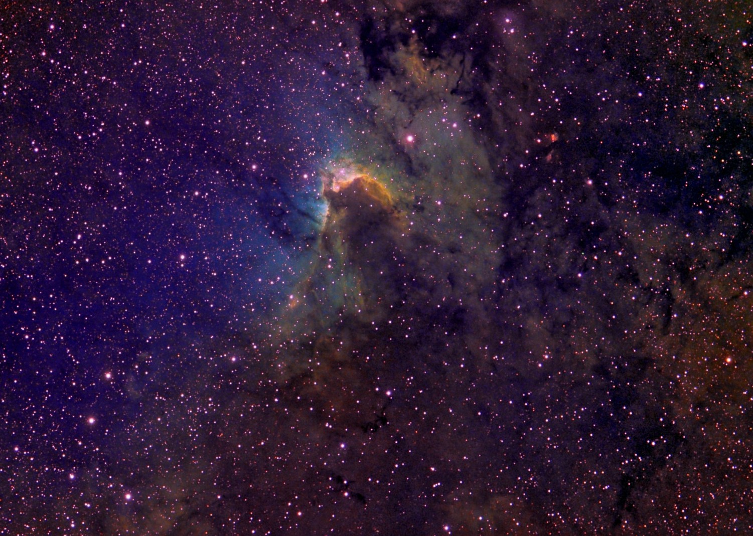 Sharpless 155, cave nebula