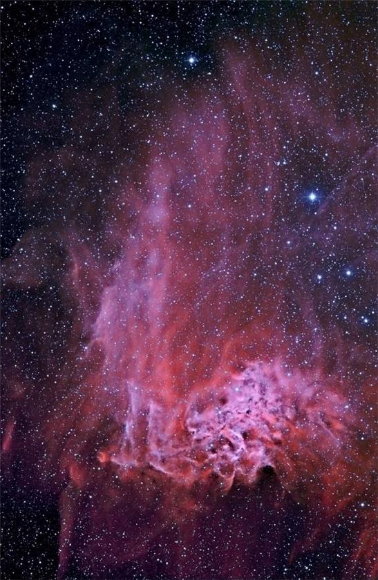 Flamming star nebula