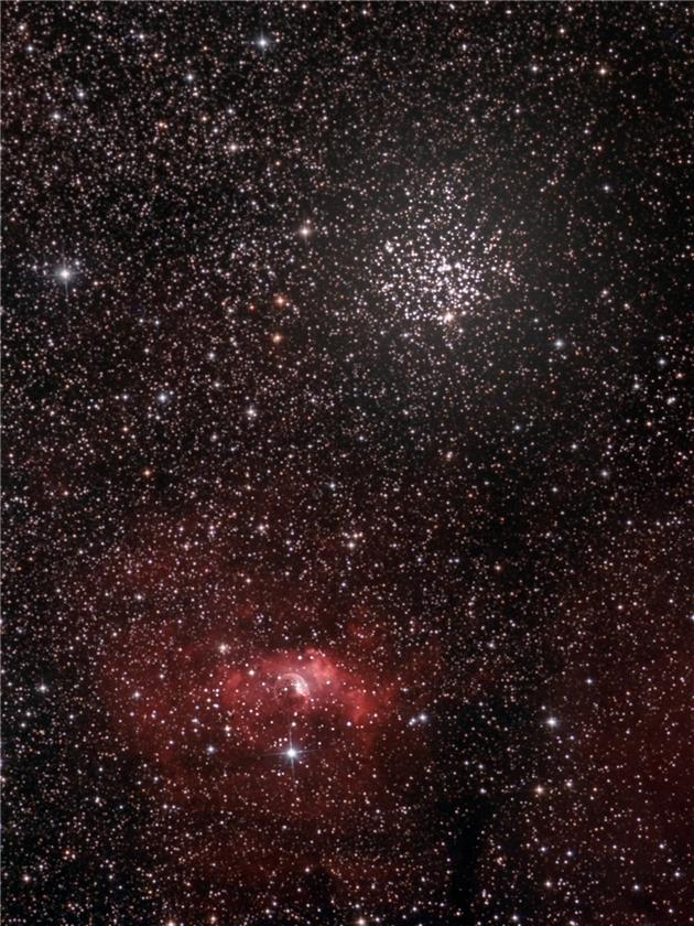 Bubble Nebula and M52