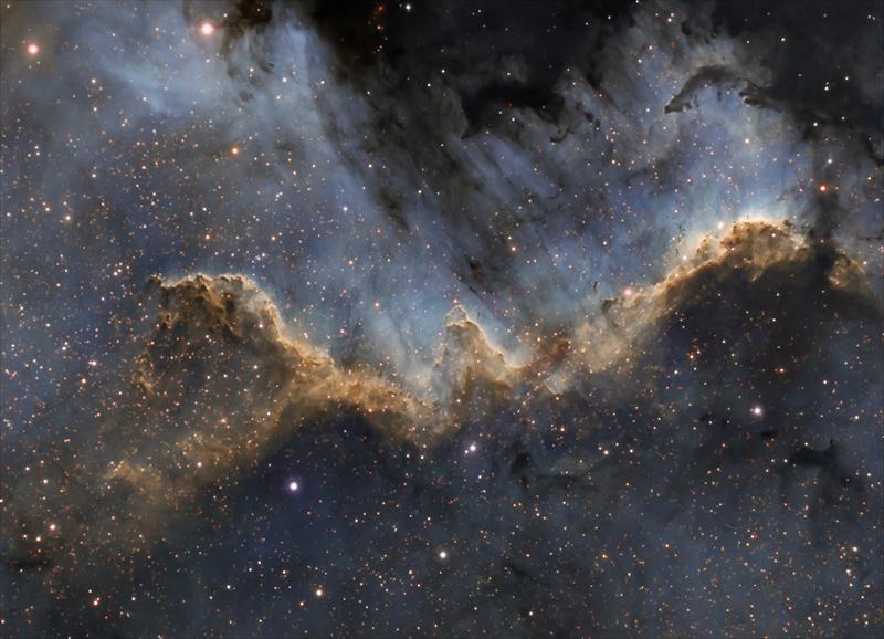 The Wall in NGC 7000