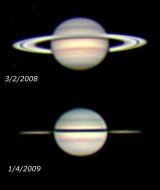 Saturn 10 months apart