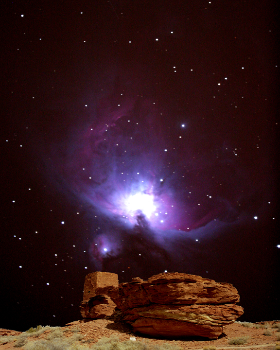 M42 Over Indian Ruins