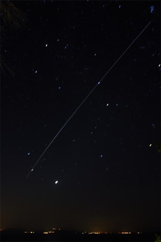 ISS passes near Pleiades, Mars and Venus