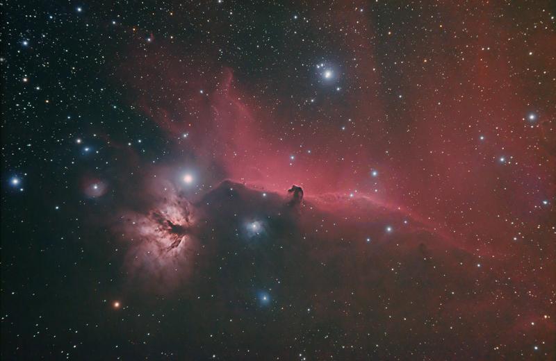 Horsehead and Flame Nebula