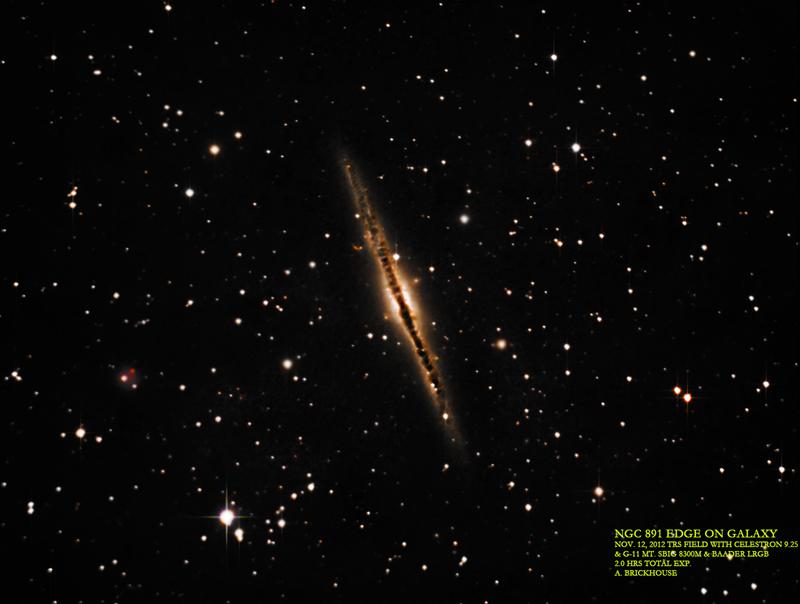 NGC 891 Edge on Galaxy