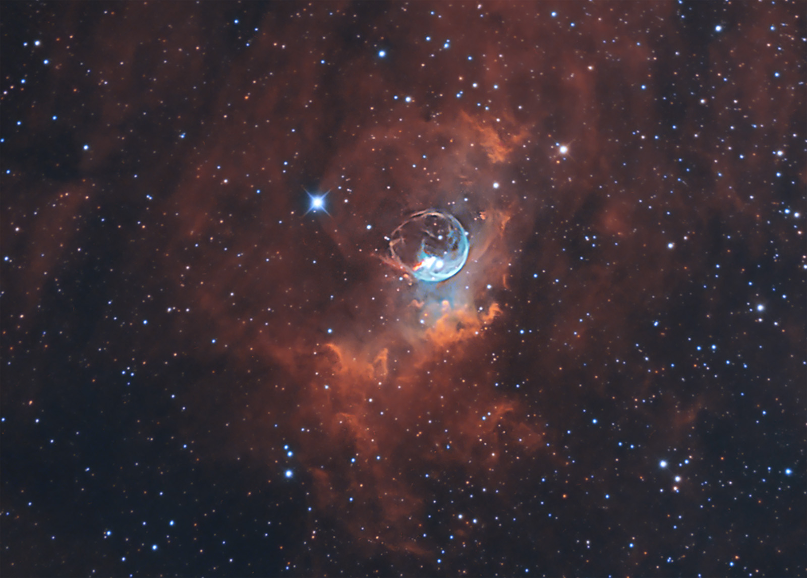 NGC 7635 the Bubble nebula